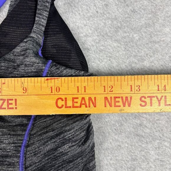 Lululemon Tank Top Work the Circuit Racerback Womens 6 Black Purple - Picture 4 of 8